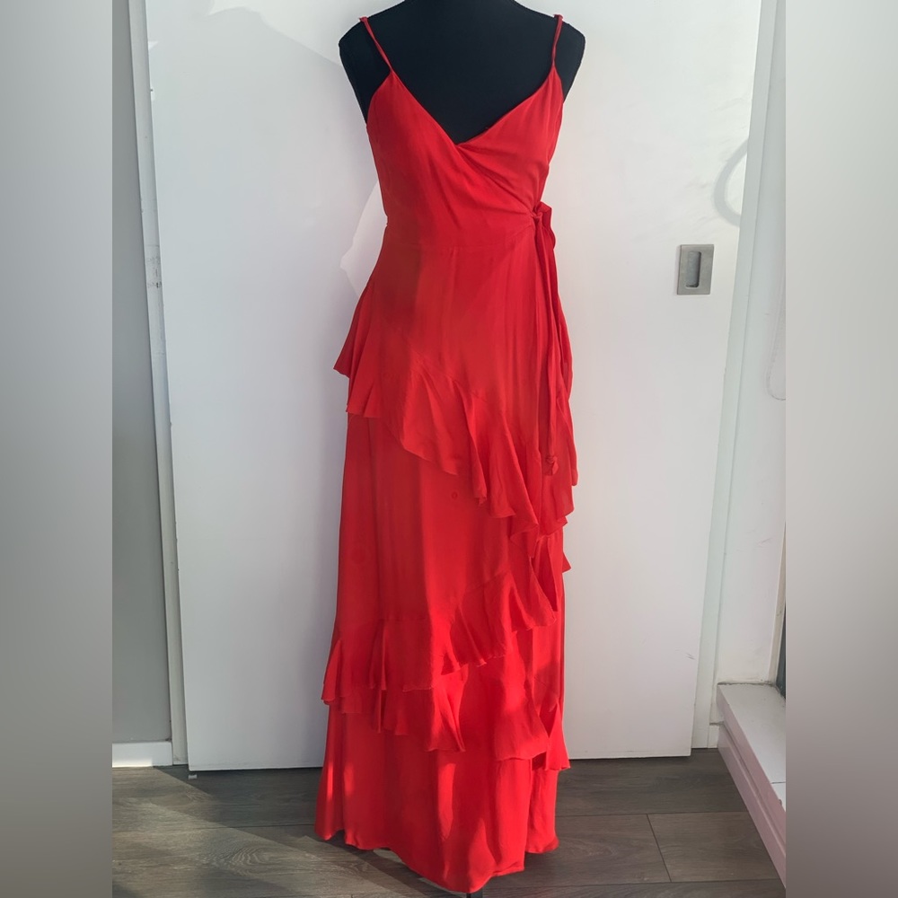 LPA Ruffled Maxi Dress